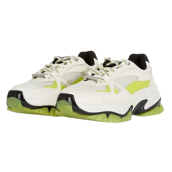 The Kooples Paris WHITE SNEAKERS WITH PLATFORM SOLE NIB size 38/7 women’s - Picture 1 of 14